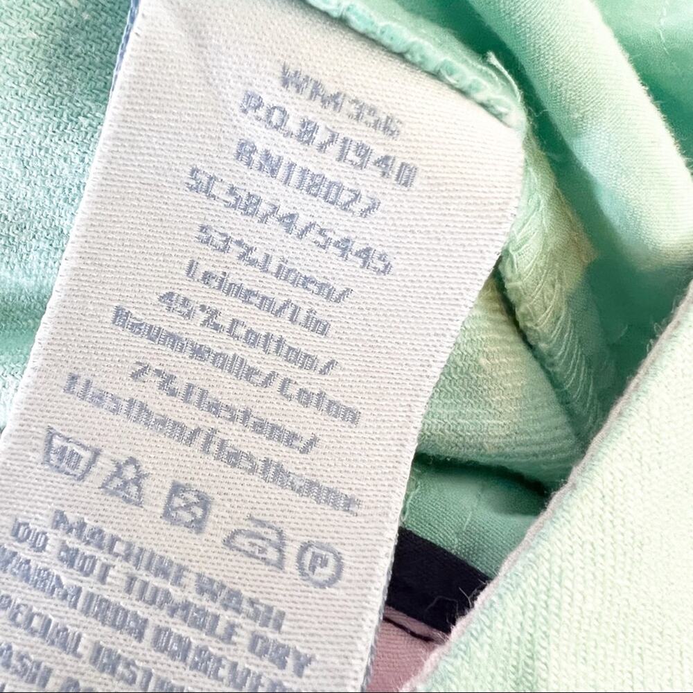 Boden Linen Teal Long Wide Leg Pants SZ 4R - Picture 8 of 8